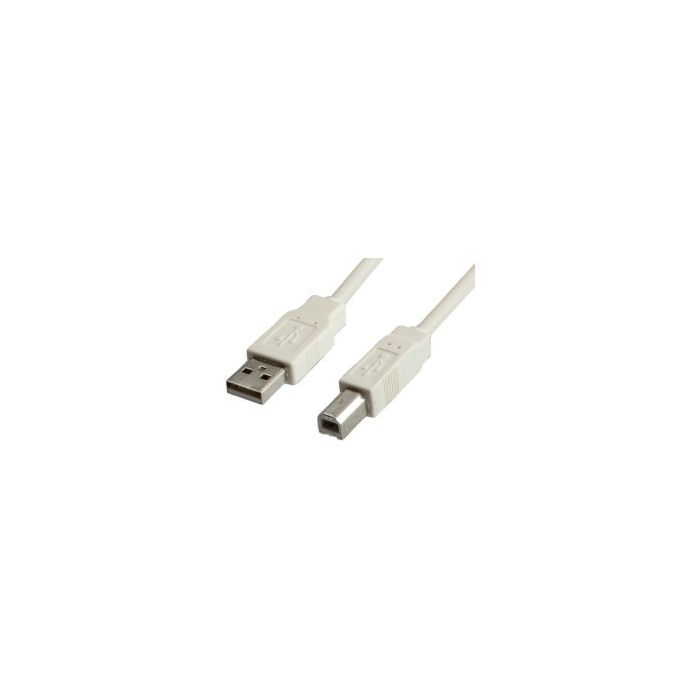 STANDARD USB2.0 kabel TIP A-B M/M, 0.8m, bež