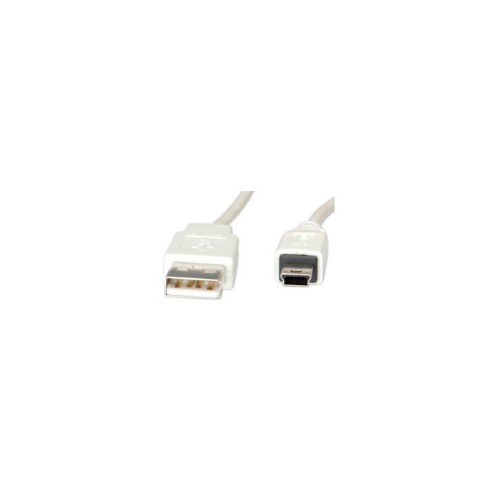 STANDARD USB2.0 kabel TIP A(M) na Mini 5-pin(M), 3.0m, bež