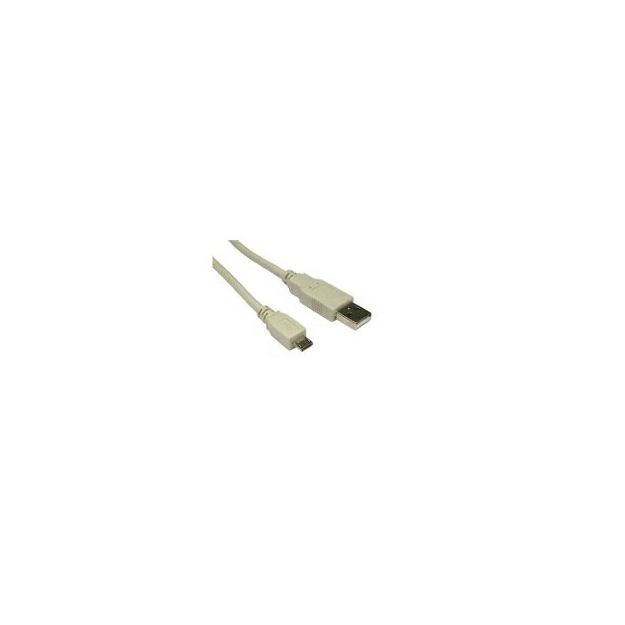 STANDARD USB2.0 kabel TIP A(M) na Micro B(M), 0.8m, bež