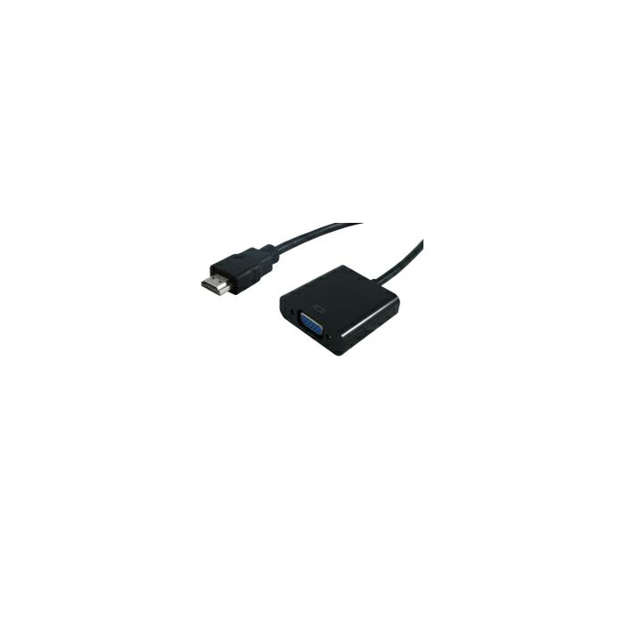 STANDARD adapter/kabel HDMI - VGA, M/F, 0.15m