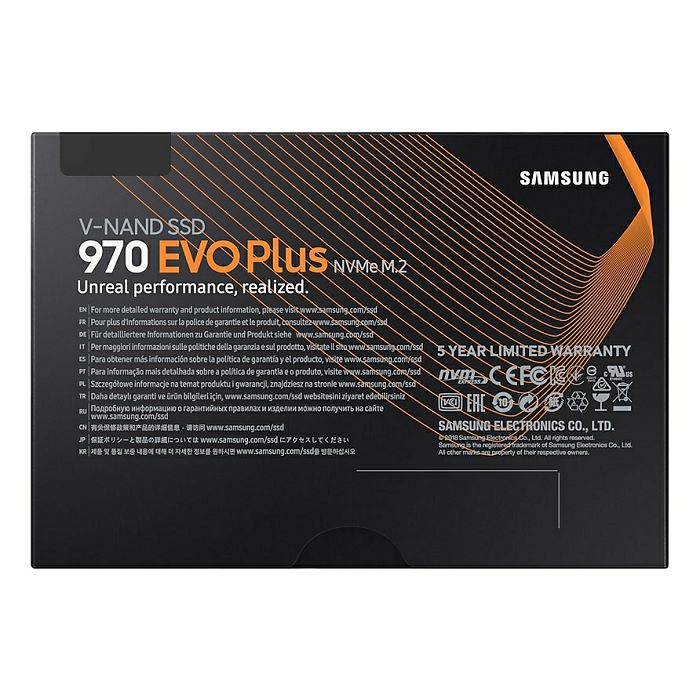 Samsung 250GB 970 EVO Plus SSD NVMe M.2 disk