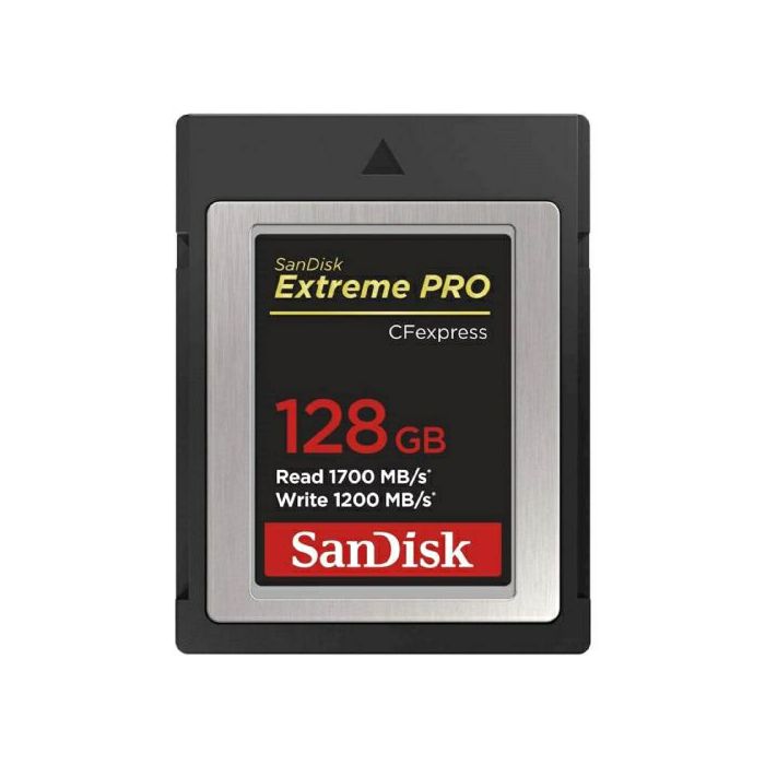SanDisk Extreme PRO CFexpress Type B, 128GB, 1700MB/s read, 1200MB/s write