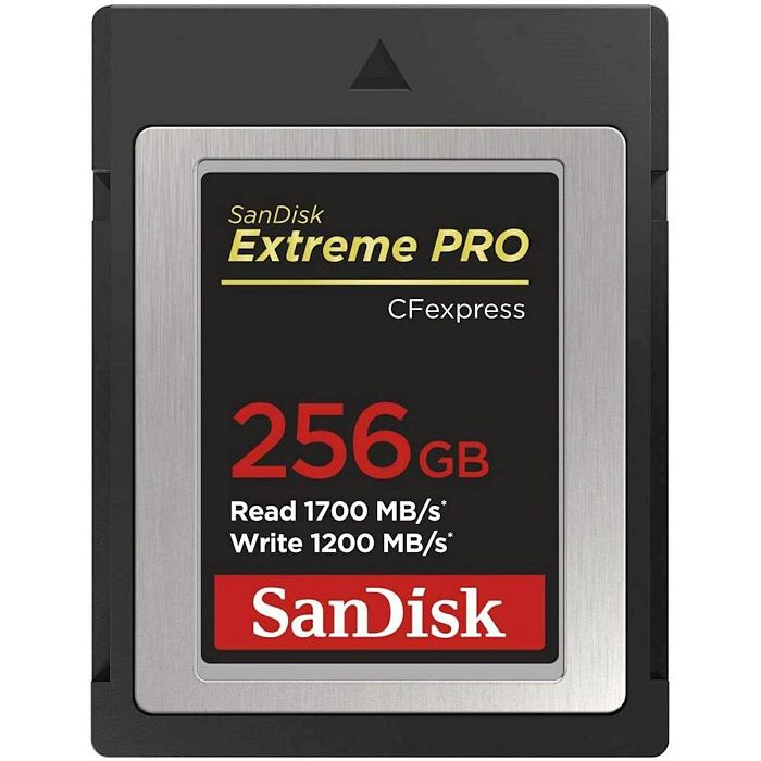 SanDisk Extreme PRO CFexpress Type B, 256GB, 1700MB/s Read, 1200MB/s Write