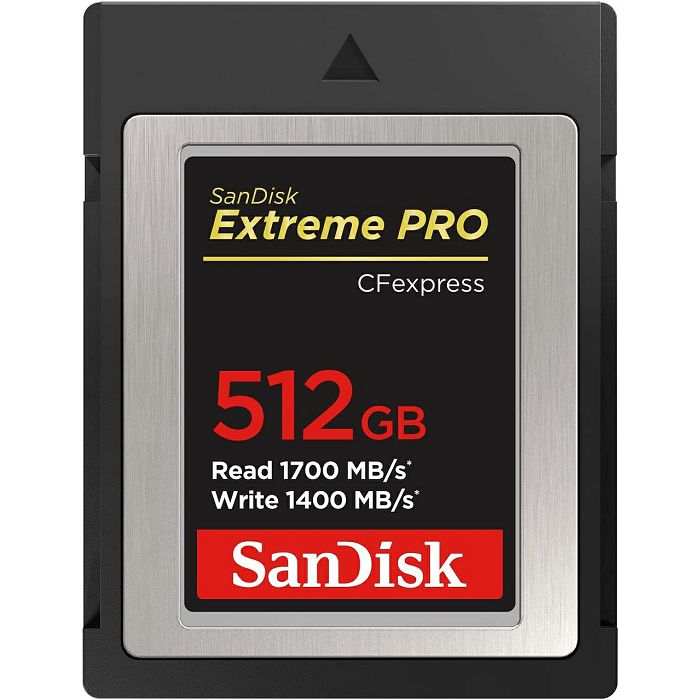 SanDisk Extreme PRO CFexpress type B, 512GB, 1700MB/s Read, 1400MB/s Write