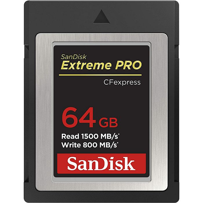 SanDisk Extreme PRO CFexpress Card Type B, 64GB, 1500MB/s Read, 800MB/s Write