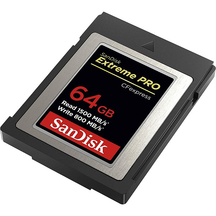 SanDisk Extreme PRO CFexpress Card Type B, 64GB, 1500MB/s Read, 800MB/s Write