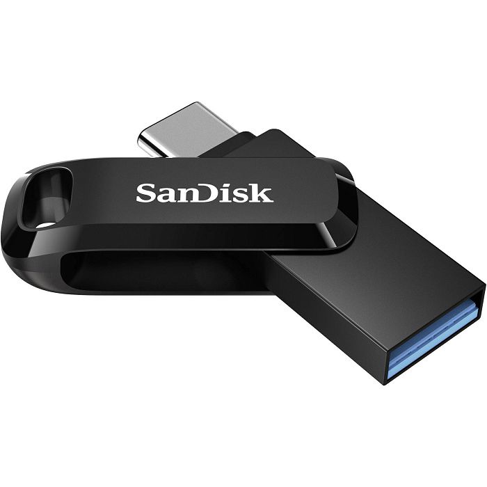SanDisk Ultra Dual Drive Go USB Type C, 128GB 3.1 / 3.0, b up to 150 MB / s, black