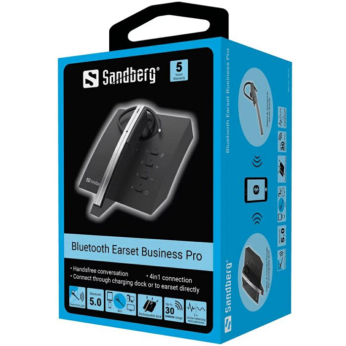 Sandberg Bluetooth Business Pro headset with microphone