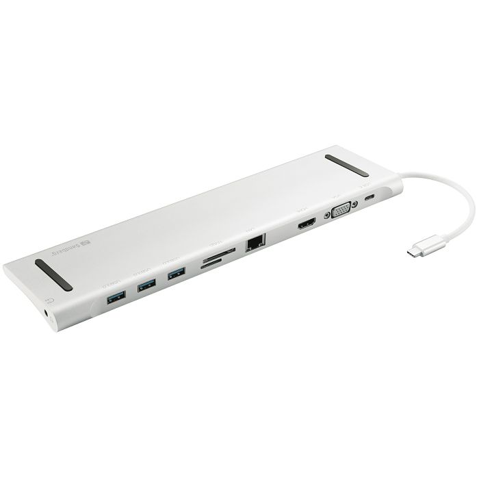 Sandberg USB-C 10 in 1 Docking Station for Laptops