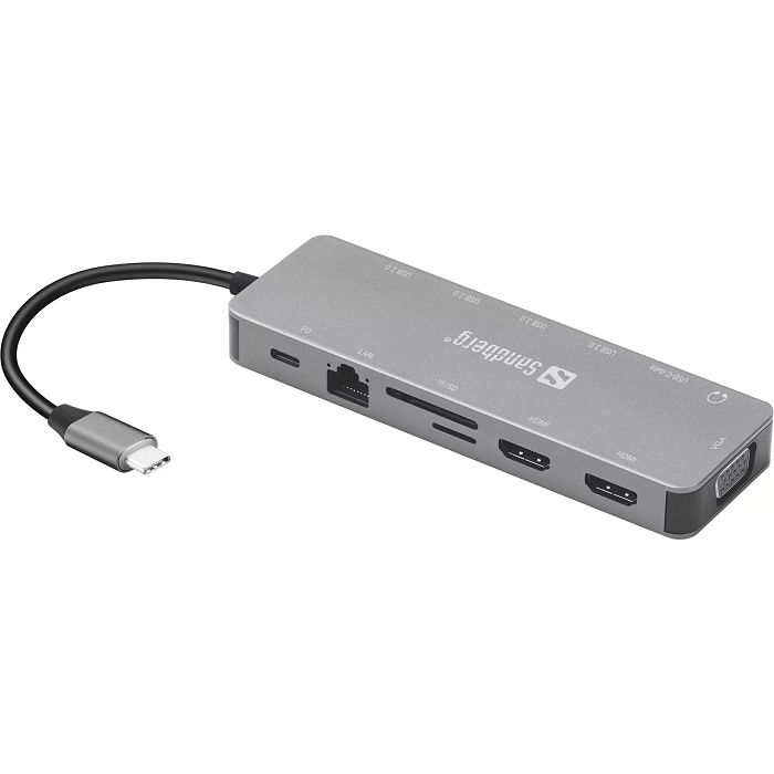 Sandberg USB-C 13-in-1 laptop docking station