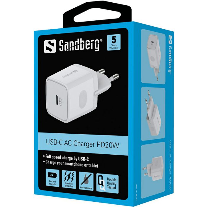 Sandberg USB-C charger with Power Delivery