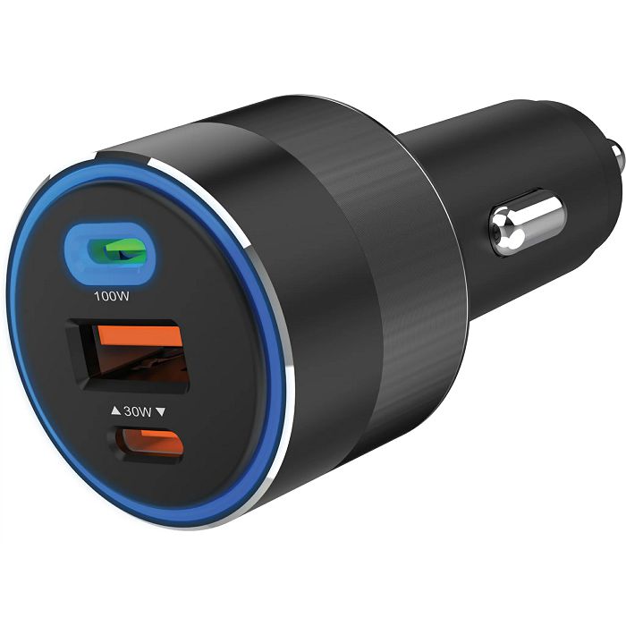 Sadberg car charger 3in1 130W USB-C PowerDelivery