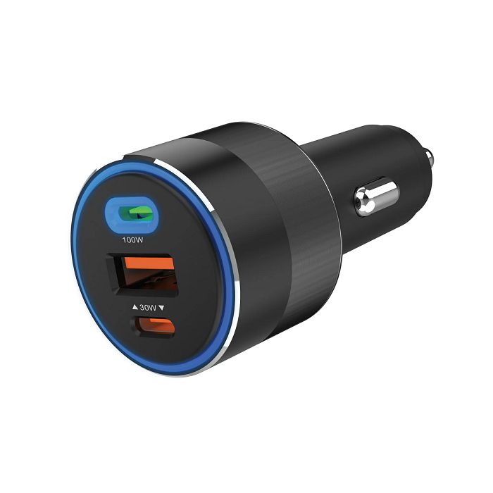 Sadberg car charger 3in1 130W USB-C PowerDelivery