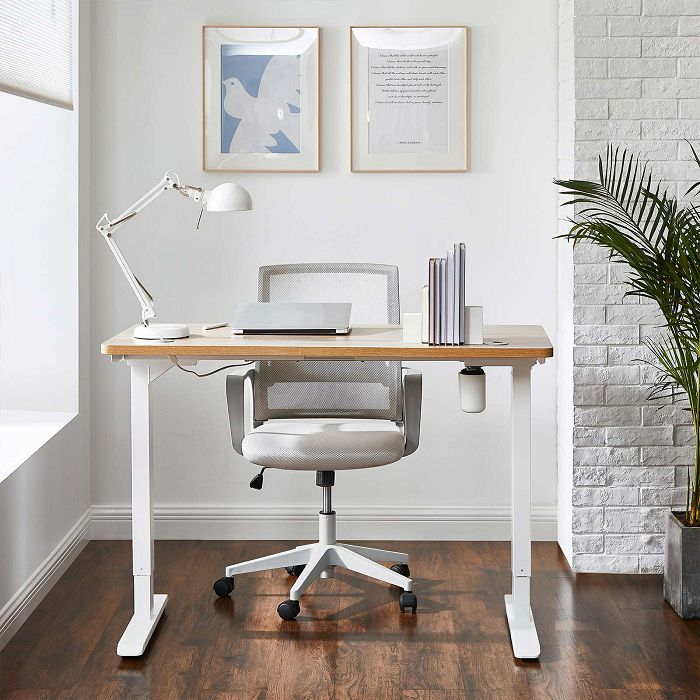 SONGMICS electric Sit/Stand desk frame white