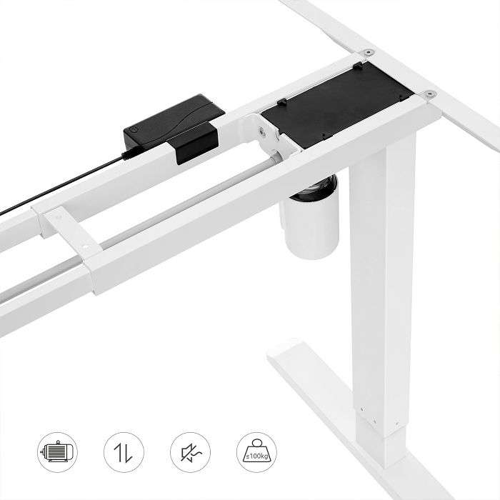 SONGMICS electric Sit/Stand desk frame white