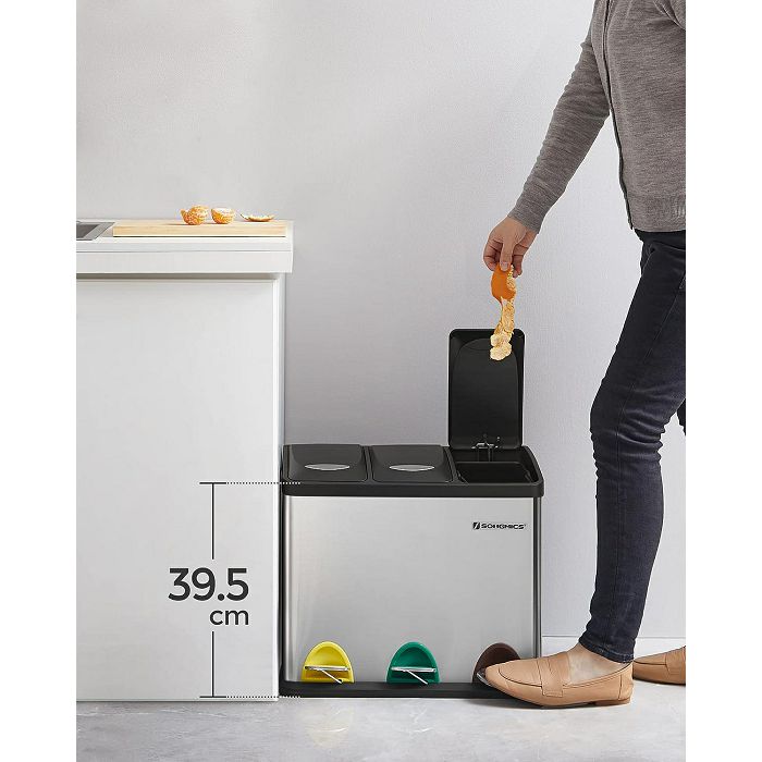 SONGMICS waste separation bin 24L