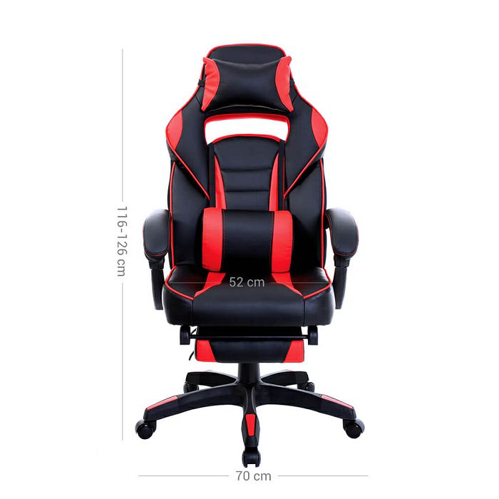 SONGMICS OBG73BRV1 Gaming chair, black-red