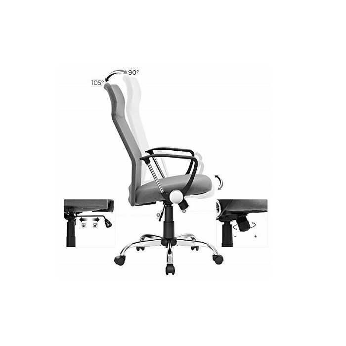 SONGMICS office chair gray OBN034G01