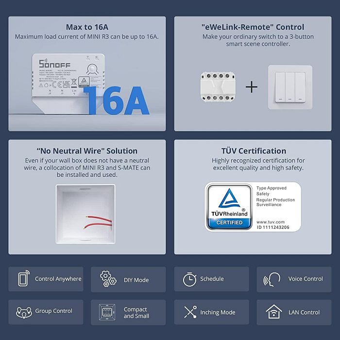SONOFF smart DYI switch MINI R3