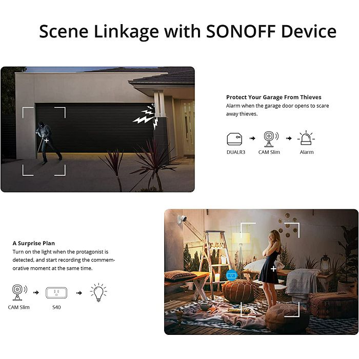 SONOFF indoor video surveillance camera S-CAM, 1080P, Wi-Fi