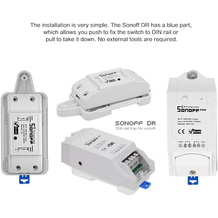 SONOFF DR DIN wall bracket for smart switch