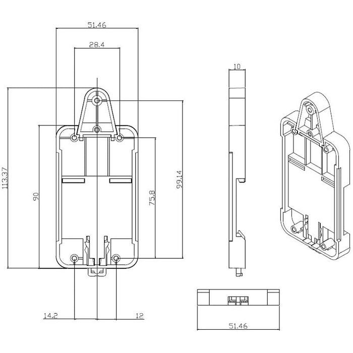 SONOFF DR DIN wall bracket for smart switch