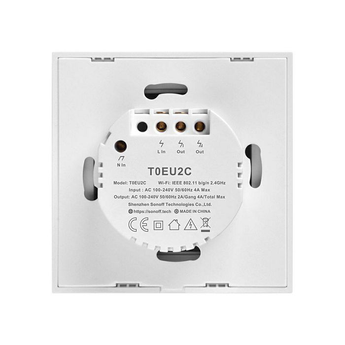 SONOFF smart wall switch Wi-Fi dual T0EU2C-TX