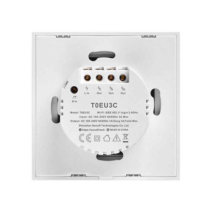 SONOFF smart wall switch Wi-Fi triple T0EU3C-TX