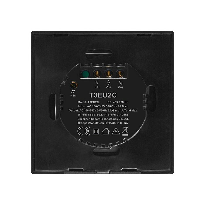 SONOFF smart wall switch Wi-Fi dual T3EU2C-TX