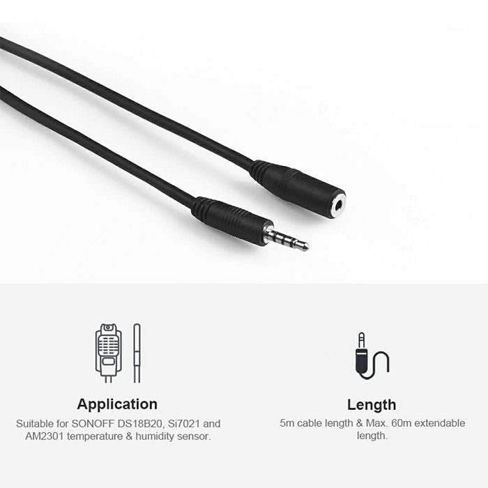 SONOFF AL560 cable extension for temperature and humidity sensor