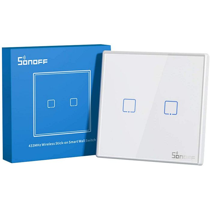 SONOFF wireless smart wall switch 433MHz dual T2EU2C-RF