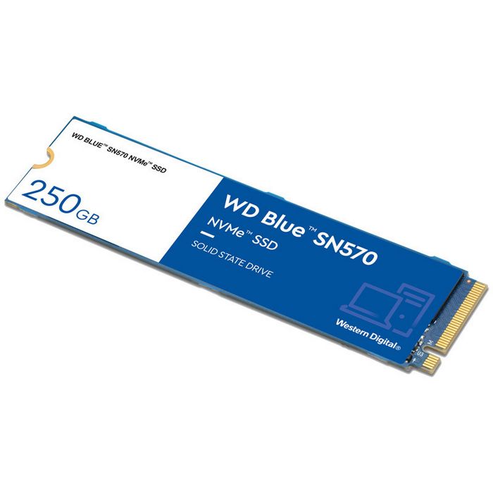 Western Digital Blue SN570 NVMe M.2 SSD, PCIe 3.0 M.2 Typ 2280 - 250 GB WDS250G3B0C