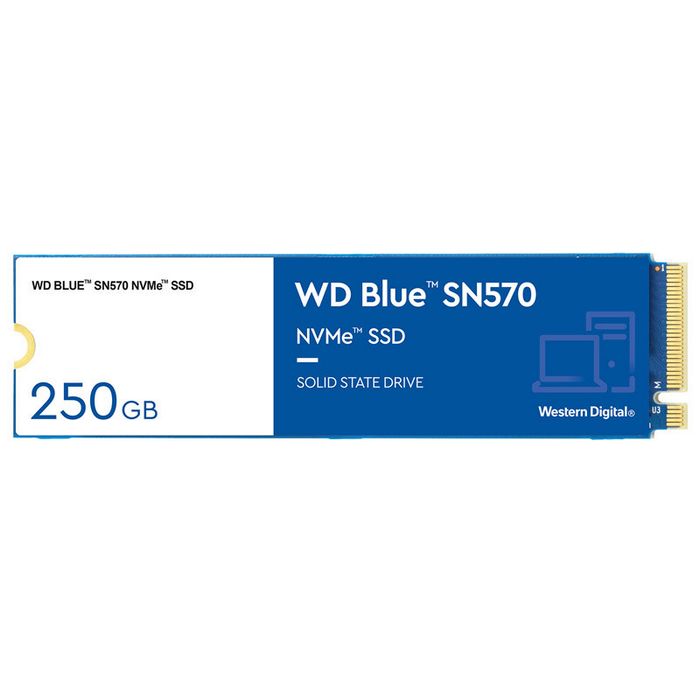 Western Digital Blue SN570 NVMe M.2 SSD, PCIe 3.0 M.2 Typ 2280 - 250 GB WDS250G3B0C