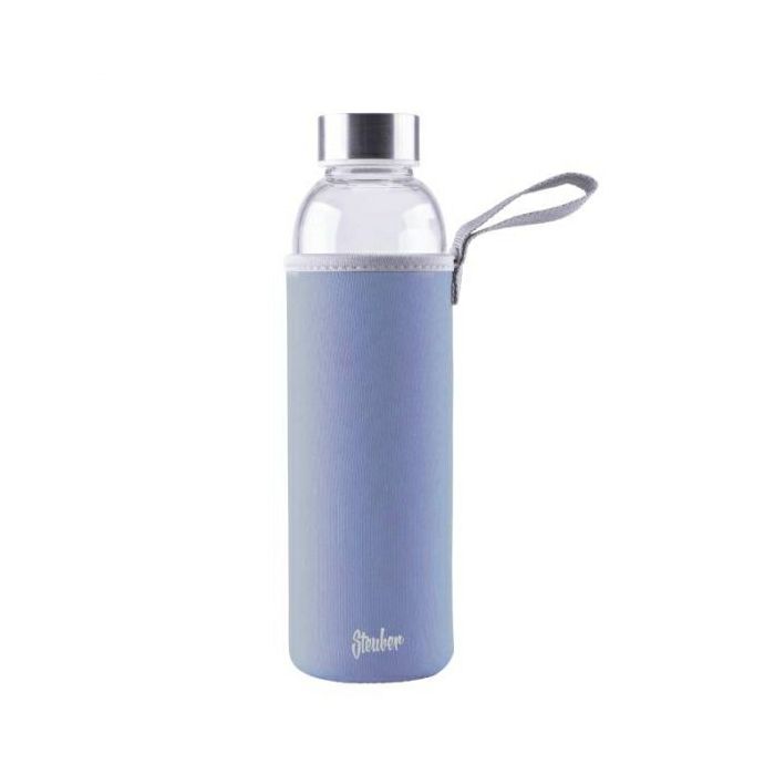 Steuber glass bottle in a 550ml case, blue