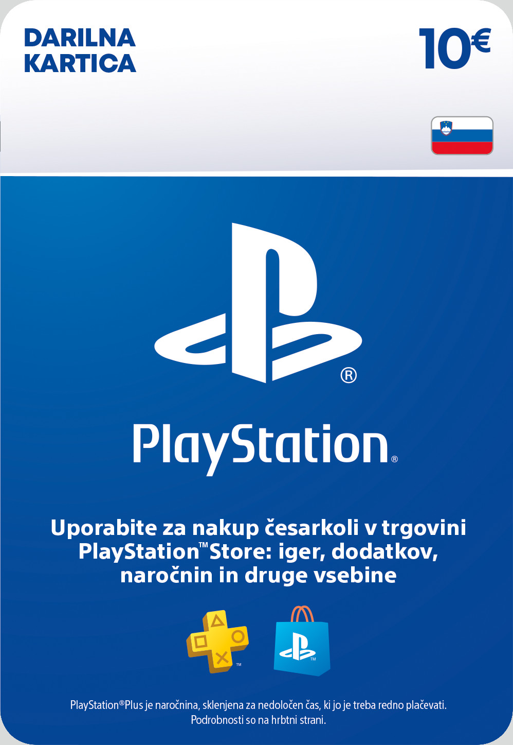 Sony PlayStation Network Card 10 EUR (SI) PSN SLOVENIJA - 601