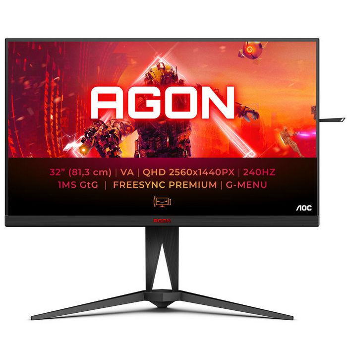 AOC Agon AG325QZN/EU, 80cm (31,5") 240Hz, FreeSync, VA - 2xDP, 2xHDMI-AG325QZN/EU