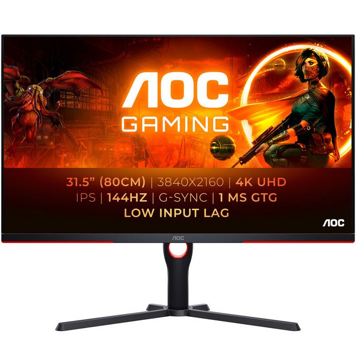 AOC Gaming U32G3X/BK, 80 cm (31,5") 144Hz, G-SYNC Compatible, IPS - 2xDP, 2xHDMI-U32G3X/BK