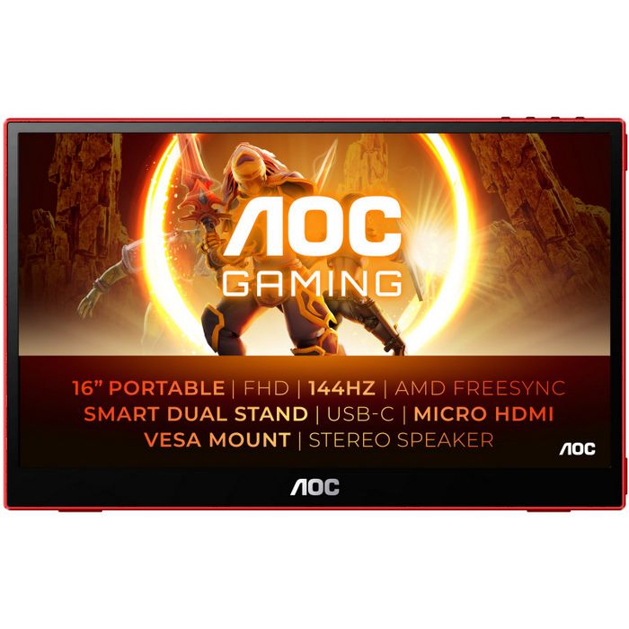 AOC Gaming 16G3, 39.6 cm (15.6 inch) 144Hz, FreeSync, IPS - HDMI-16G3