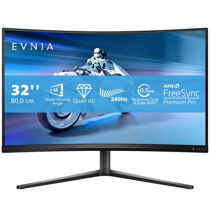 Philips Evnia 5000 32M2C5500W, 80 cm (31,5") Curved, 240Hz, FreeSync, VA - 2xDP, 2xHDMI, USB-32M2C5500W/00