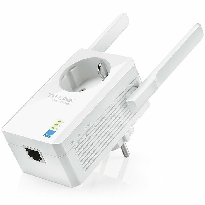 Repeater TP-Link TL-WA860RE, 300Mbps Wireless N Wall Plugged Range Extender with AC Passthrough, QCA(Atheros), 2T2R, 2.4GHz, 802.11n/g/b, Ranger Extender button, Range extender mode, with 2 fixed Ante