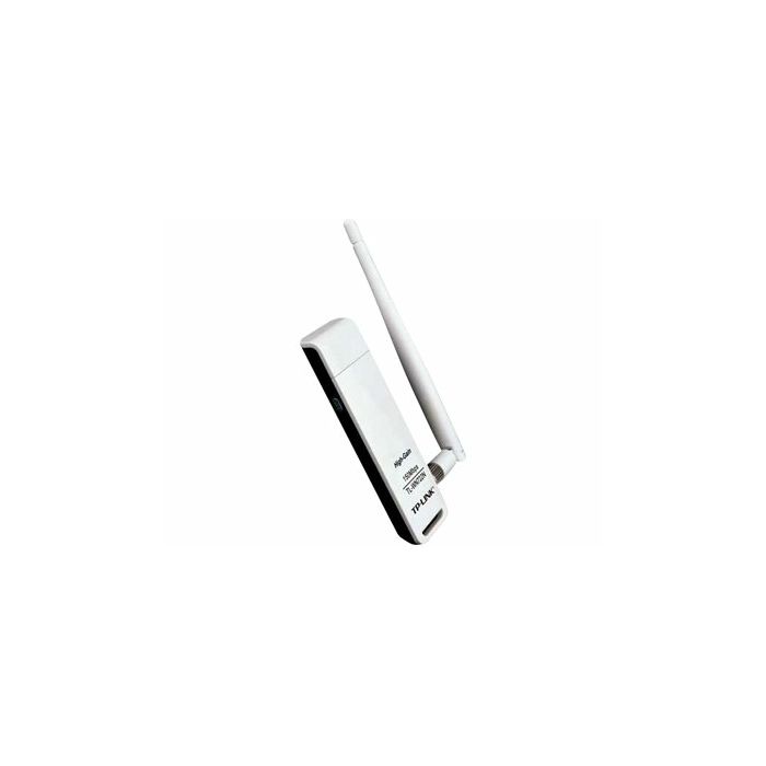 NIC TP-Link TL-WN722N, USB 2.0 Adapter, 2,4GHz High Gain Wireless N 150Mbps, Detachable Omni Directional Antenna 1 x 4dBi (RP-SMA)