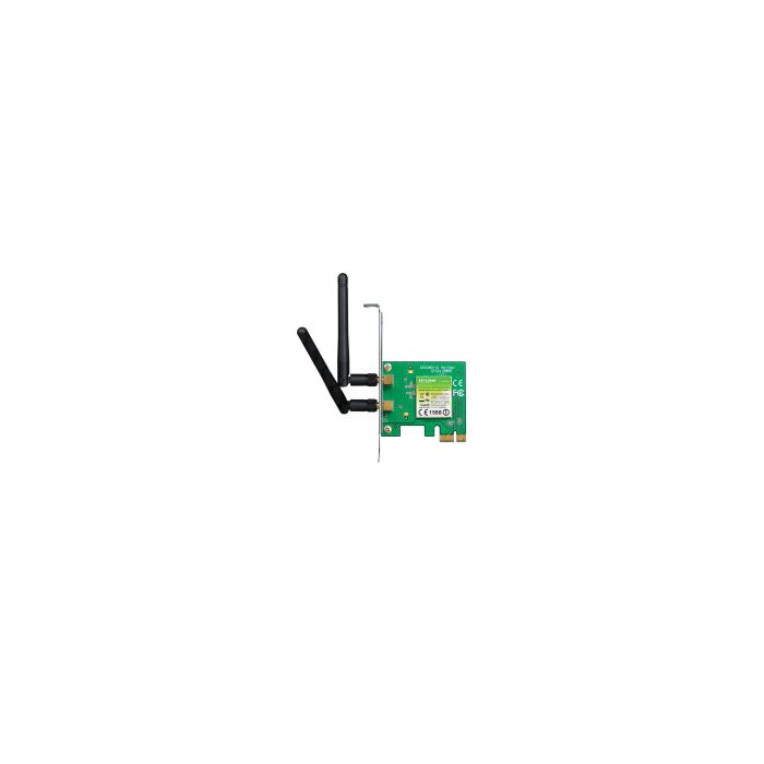 TP-Link bežični PCIe adapter 300Mbps (2.4GHz), 802.11n/g/b, 2× odvojiva antena, Low profile
