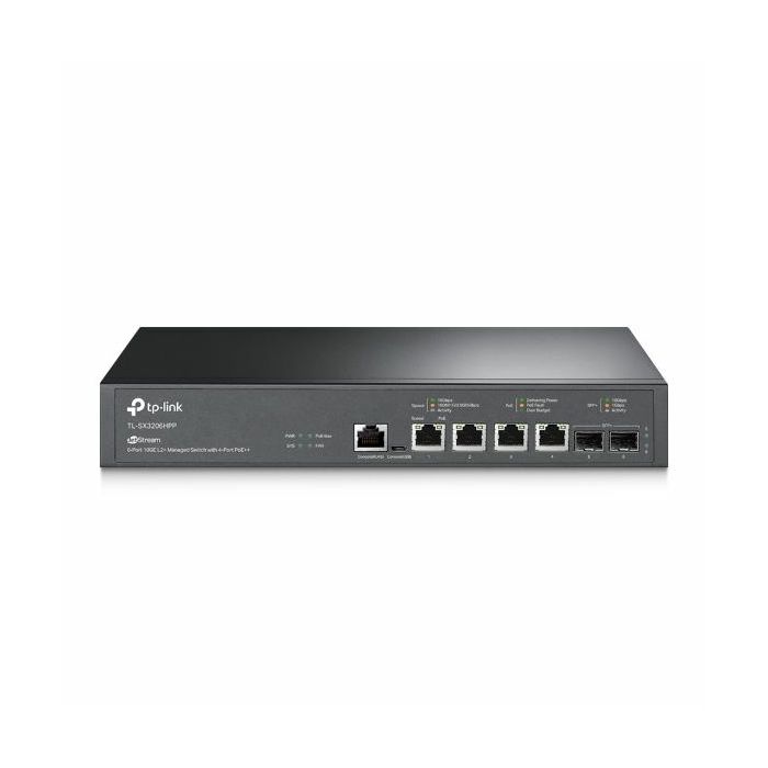 TP-Link JetStream 6-Port 10GE L2 Managed Switch with 4-Port PoE