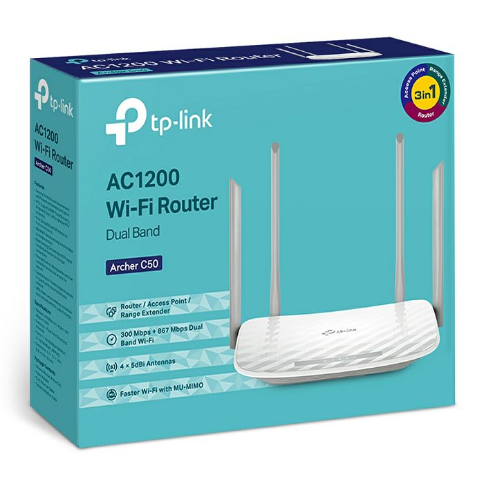 TP-LINK Archer C50 1200Mbps Dual Band Wireless Router