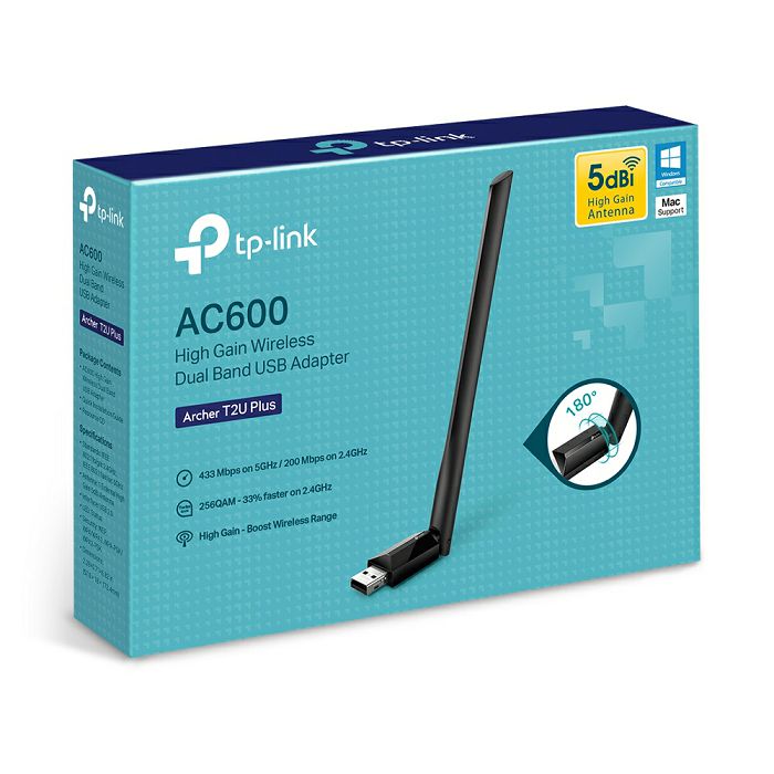TP-LINK Archer T2U PLUS 600Mbps Dual Band Wireless USB Network Card
