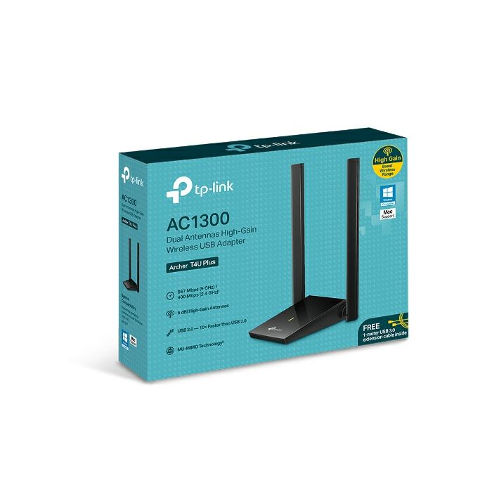 TP-LINK Archer T4U PLUS 1300Mbps Dual Band Wireless USB Network Card