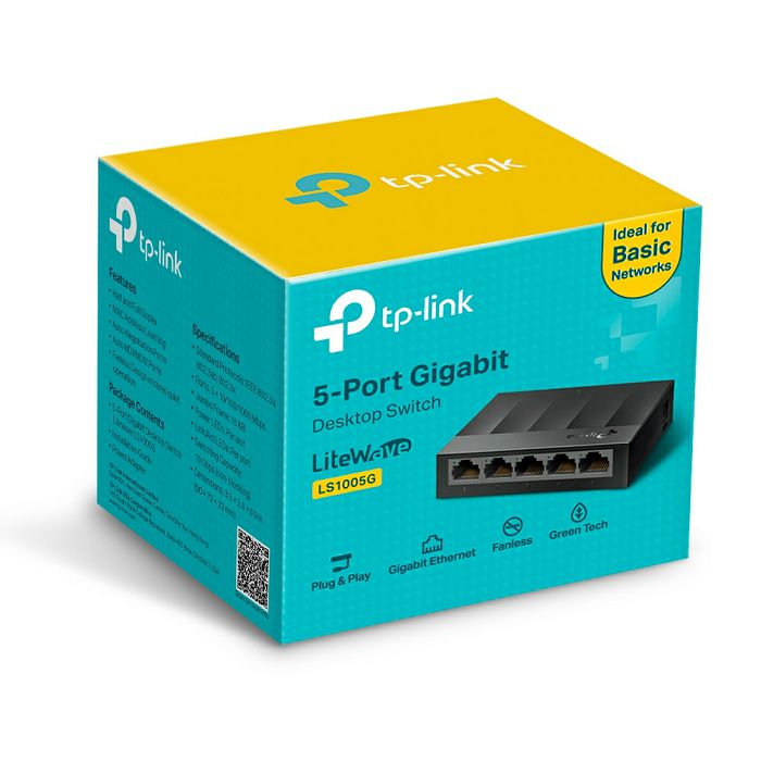 TP-LINK LS1005G 5 port Gigabit network switch