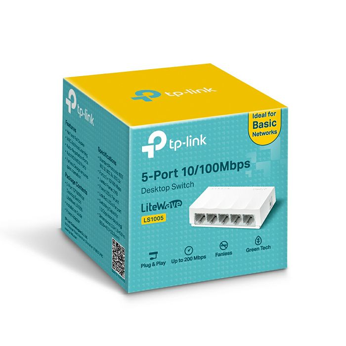 TP-LINK LS1005 5 port 100Mbps network switch