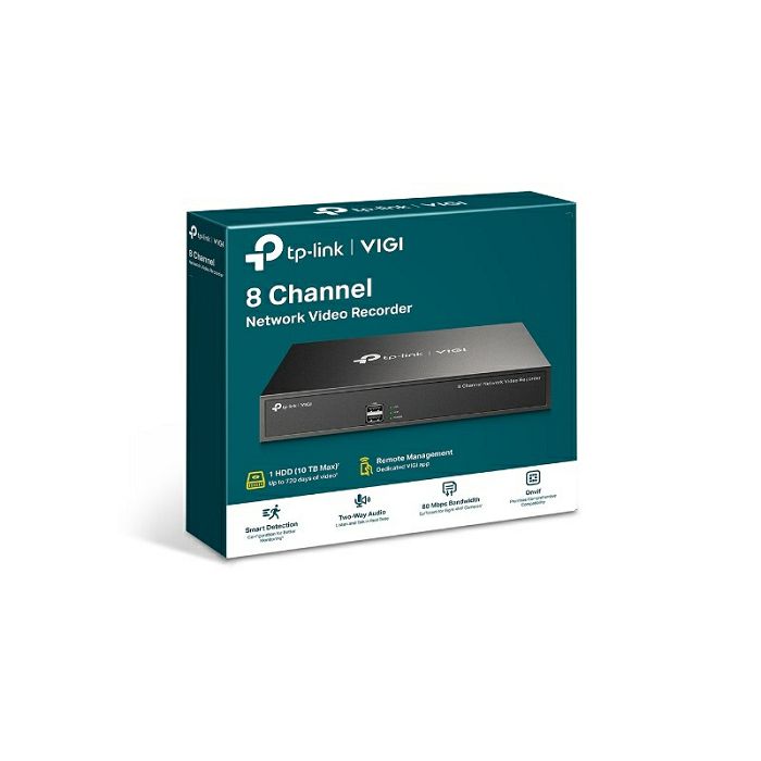 "TP-LINK VIGI 8-channel network video recorder 24/7"