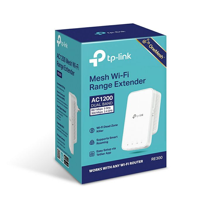 TP-LINK RE300 1200Mbps Mesh WiFi Range Extender